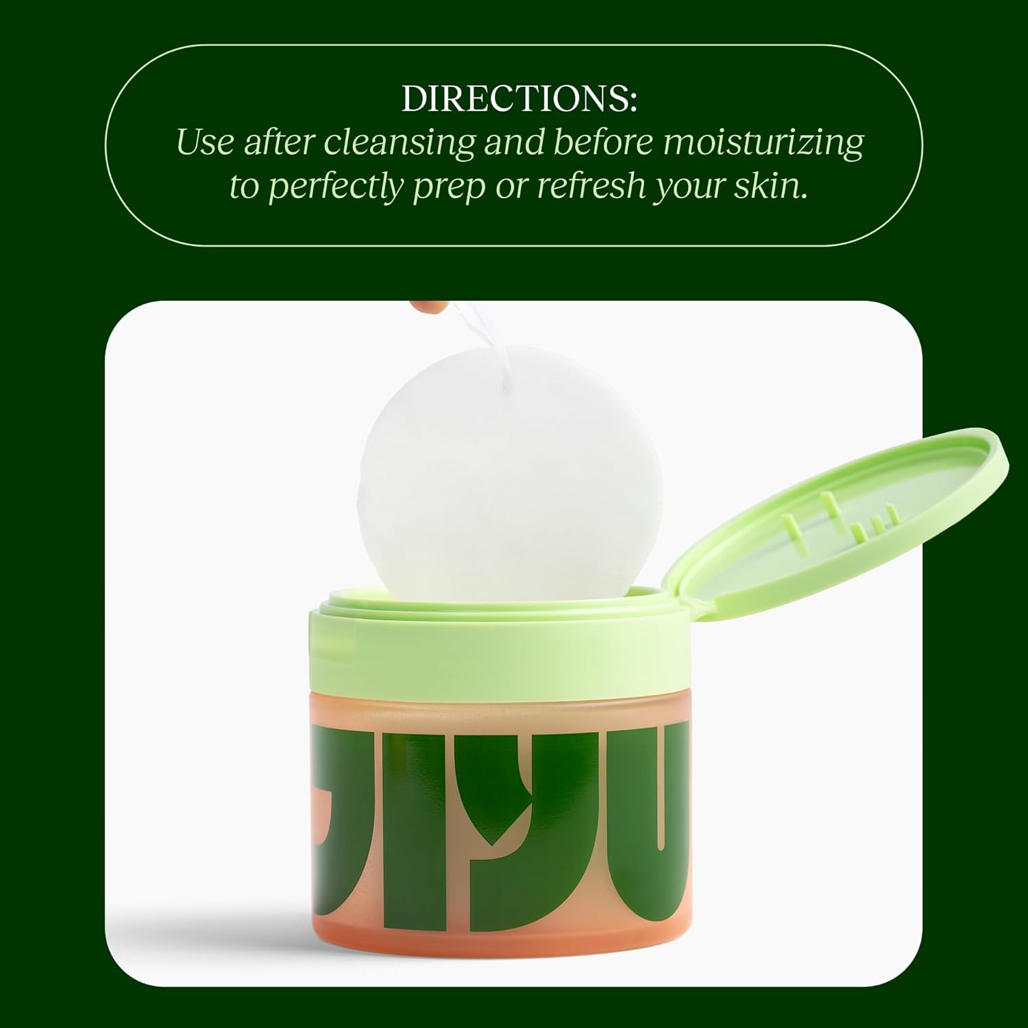 Jiyu Korean Skincare Anti-Aging, Dark Spot & Wrinkle Minimizing Toner Pads